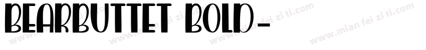 BearButteT Bold字体转换